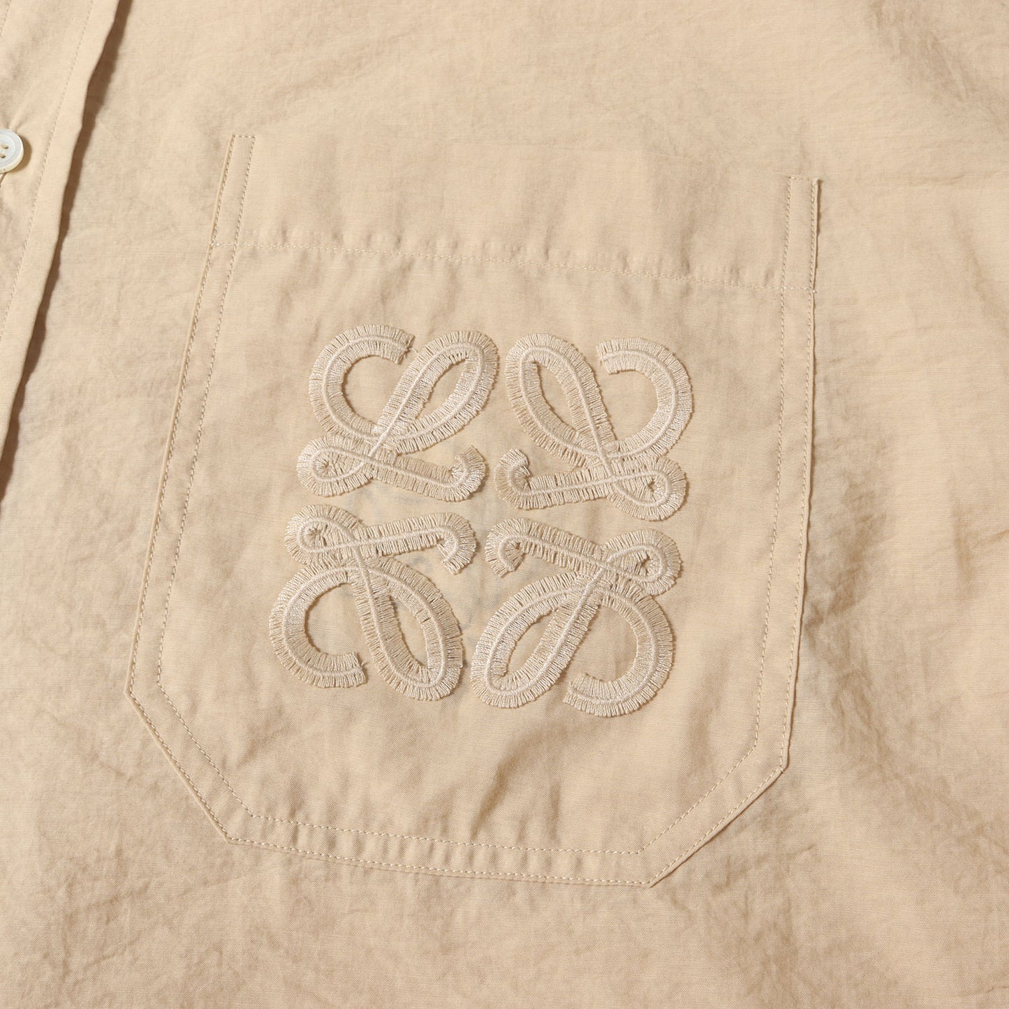 25SS PAULAS IBIZA アナグラム刺繍ポケット ポプリン シャツ (H616Y05X79)