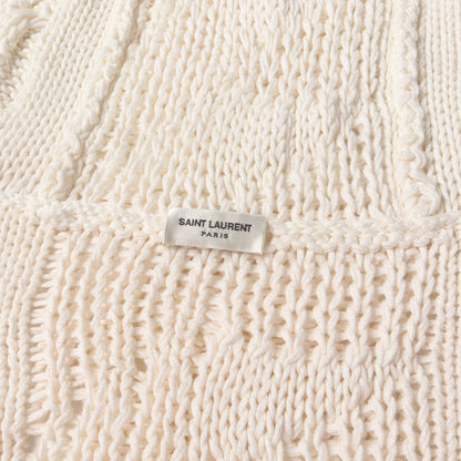 グラデーション フーデッド ローゲージ ケーブル ニット カーディガン (609398 YA2RZ)