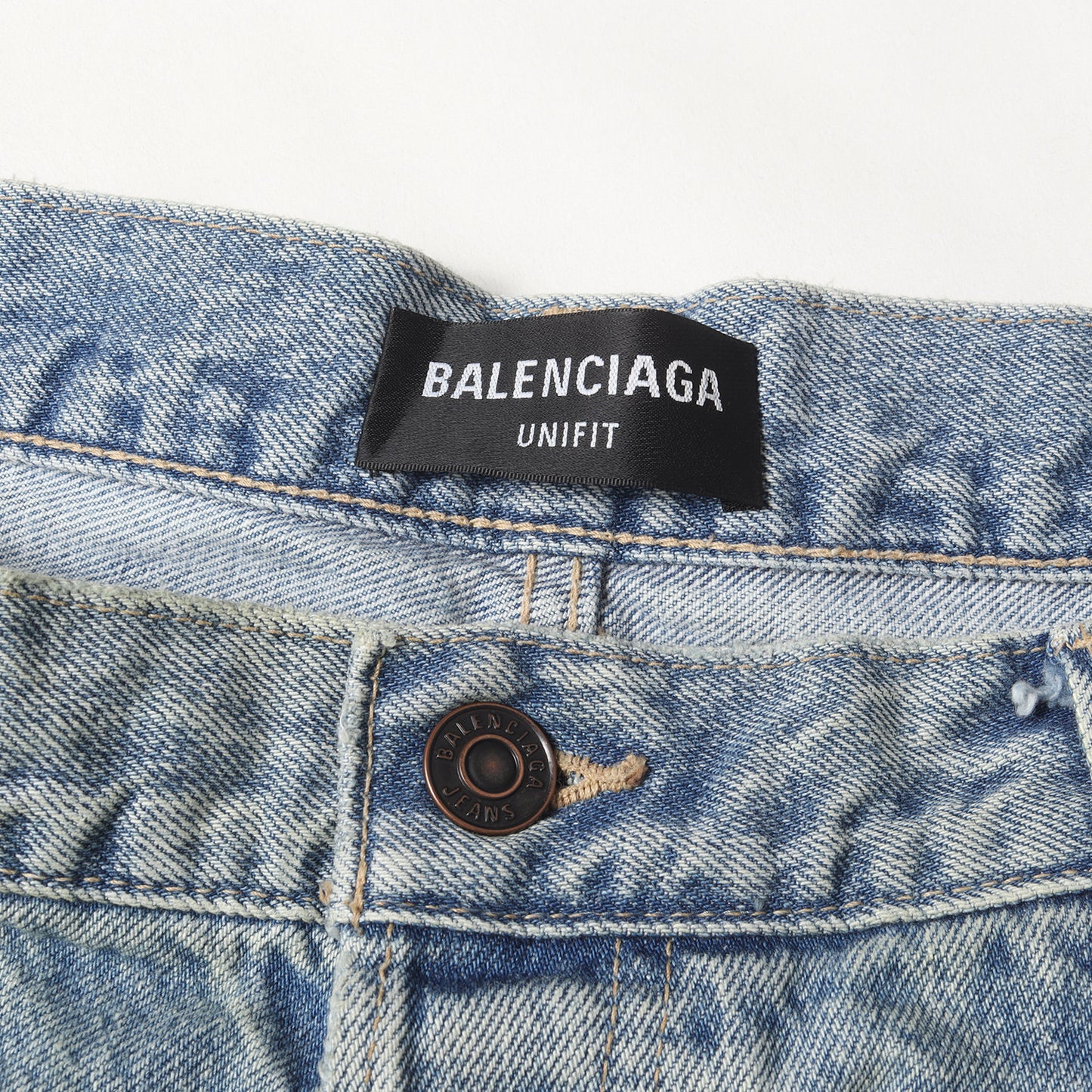 21AW ヴィンテージ加工 ハイウエスト デニム パンツ (High Waisted Jeans 675230 TJW79) / UNIFIT