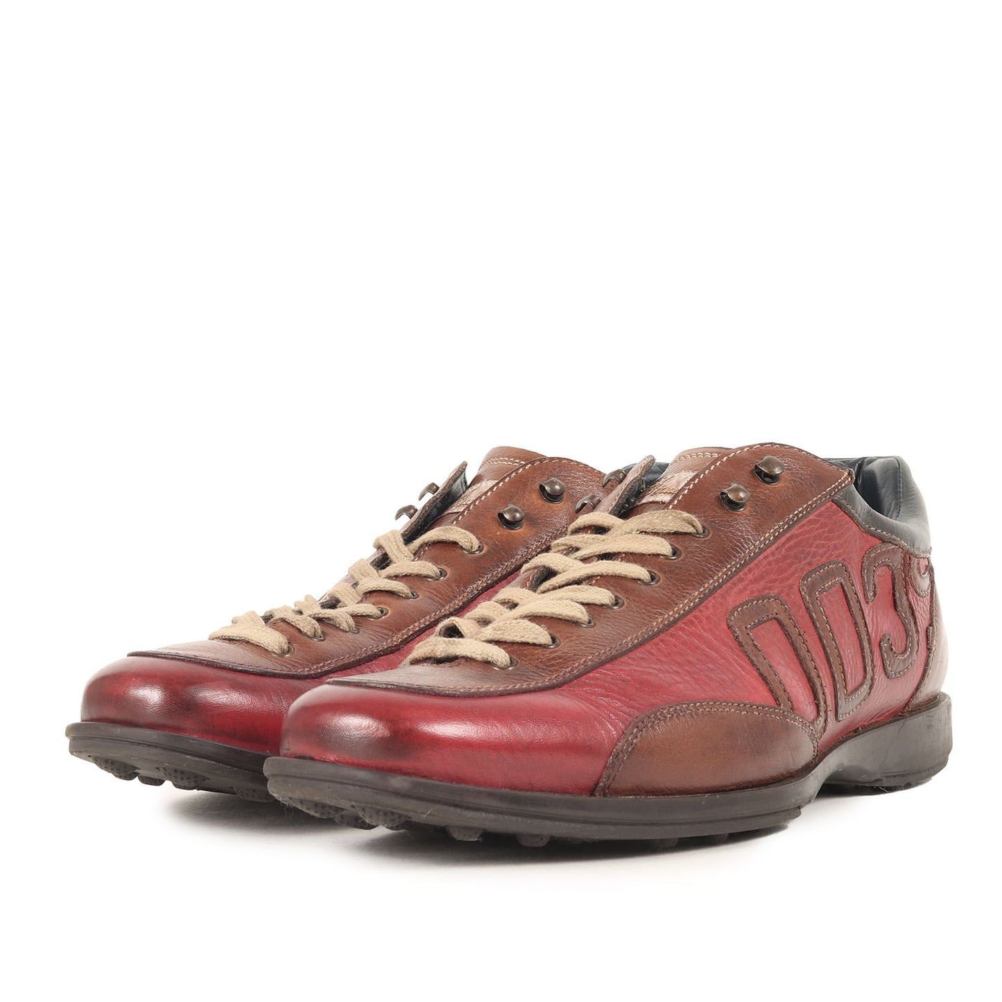 レースアップ レザー スニーカー (S4968) / MADE IN ITALY