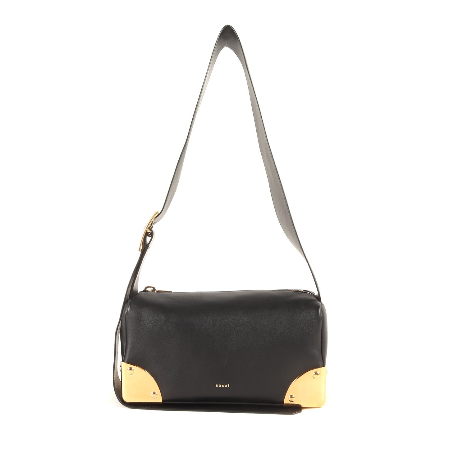 現行モデル ラムスキン コーナーメタル ショルダー バッグ (Corner Metal Shoulder Bag S155-01)