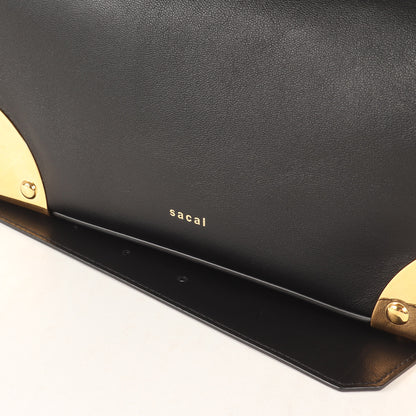 現行モデル ラムスキン コーナーメタル ショルダー バッグ (Corner Metal Shoulder Bag S155-01)