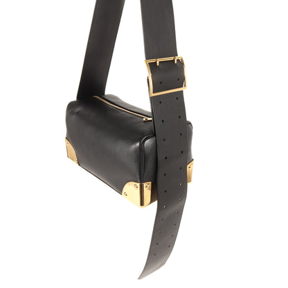 現行モデル ラムスキン コーナーメタル ショルダー バッグ (Corner Metal Shoulder Bag S155-01)