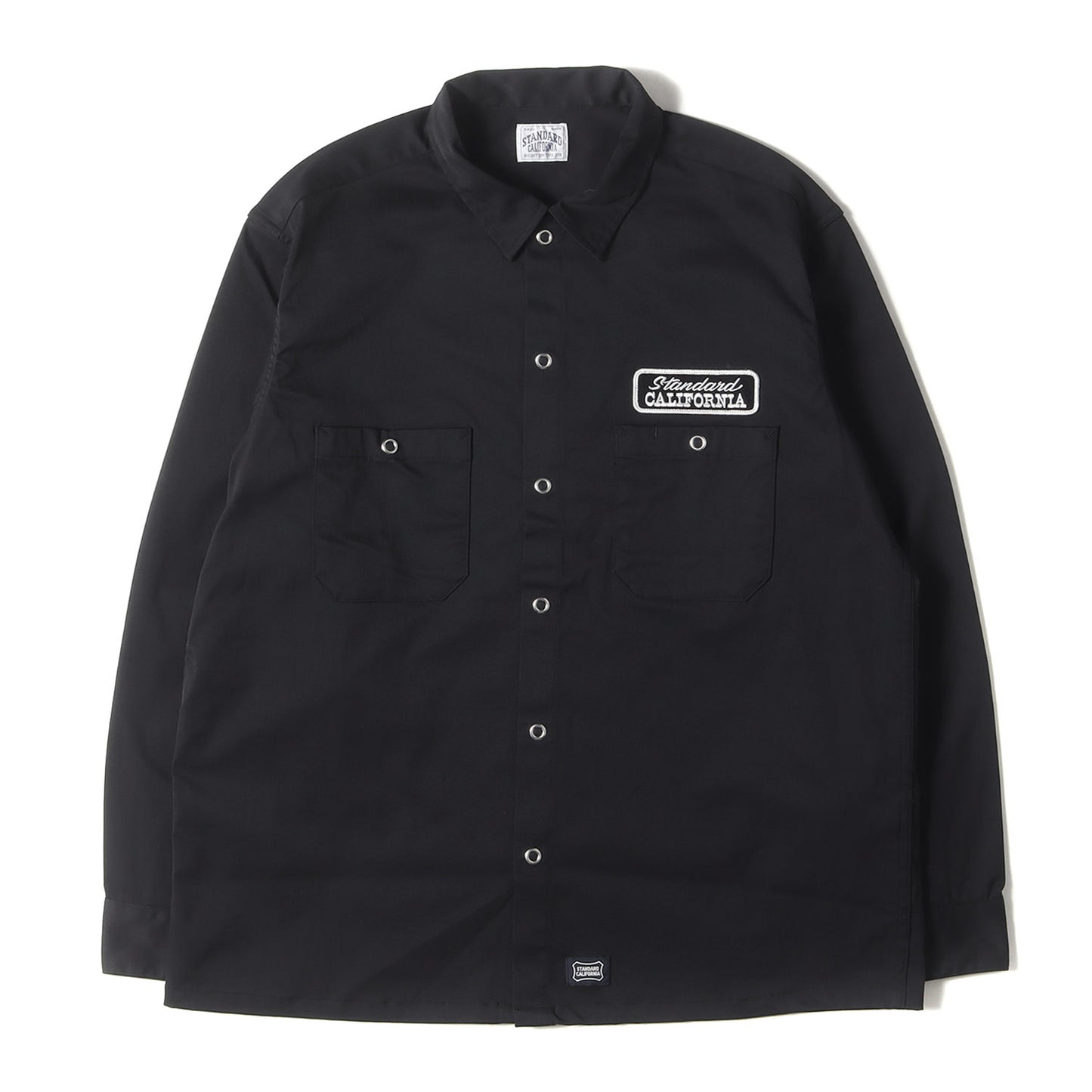 24SS ロゴパッチ 刺繍 ストレッチ ナイロン ワーク シャツ (SD Logo Patch Easy Work Shirt LS)