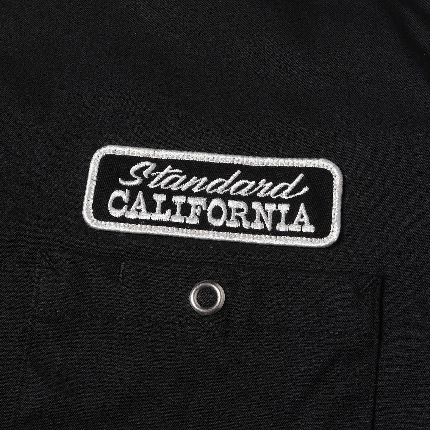 24SS ロゴパッチ 刺繍 ストレッチ ナイロン ワーク シャツ (SD Logo Patch Easy Work Shirt LS)