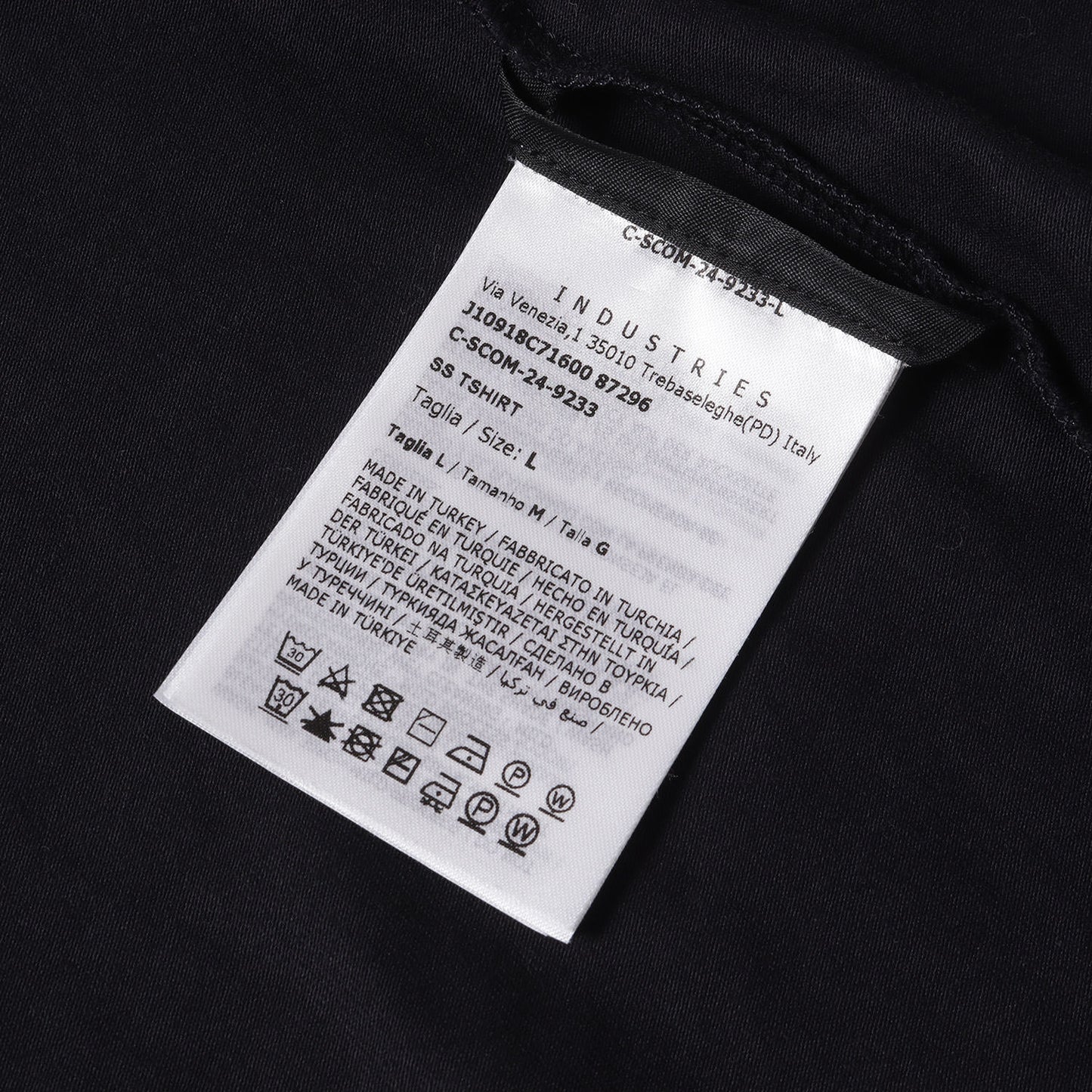24SS アイコンワッペン ストレッチ バインダーネック Tシャツ (J10918C71600 87296)