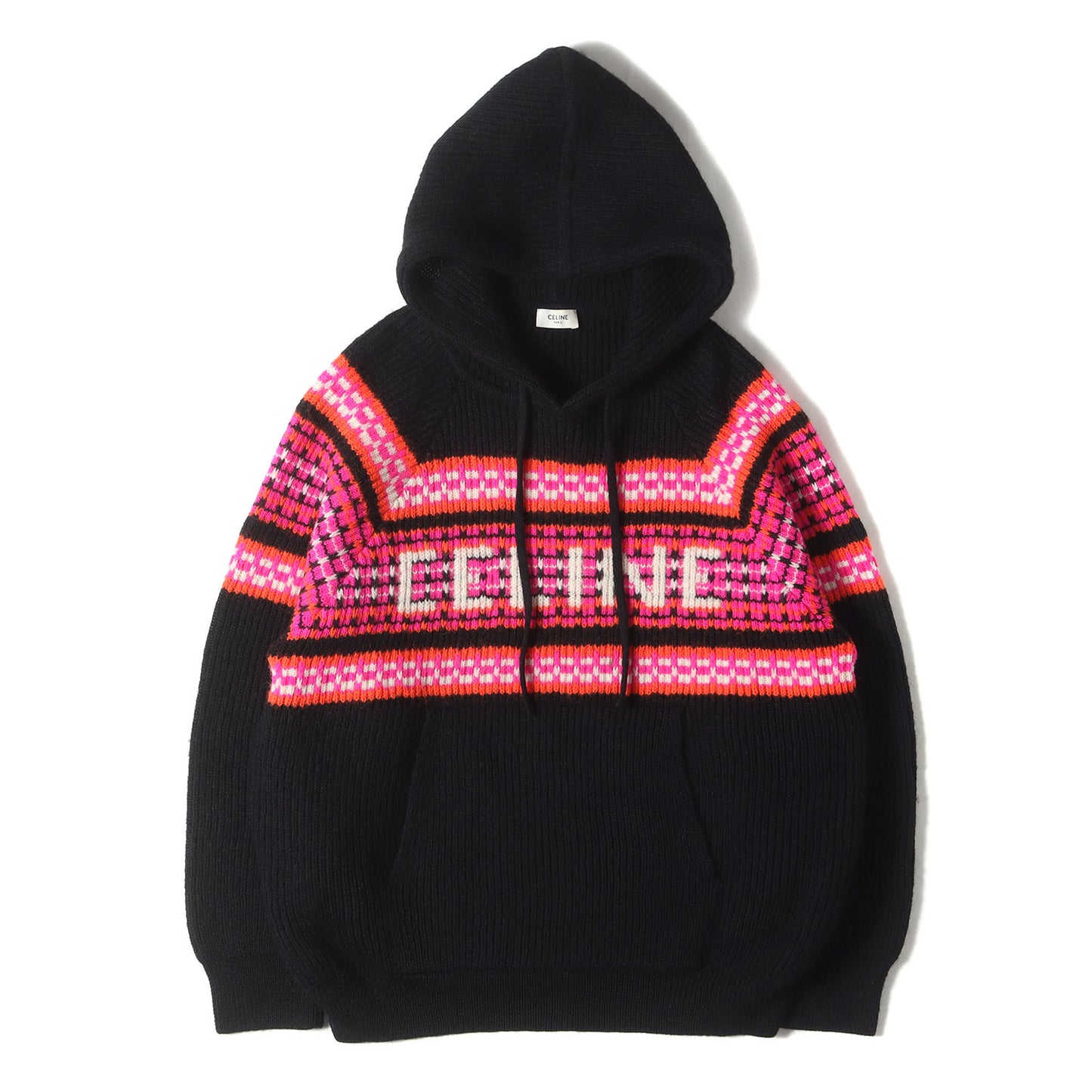 22AW ロゴ ジャガード ニット パーカー (Embroidery Hooded Sweater In Ski Jacquard Wool 2AC23579S)