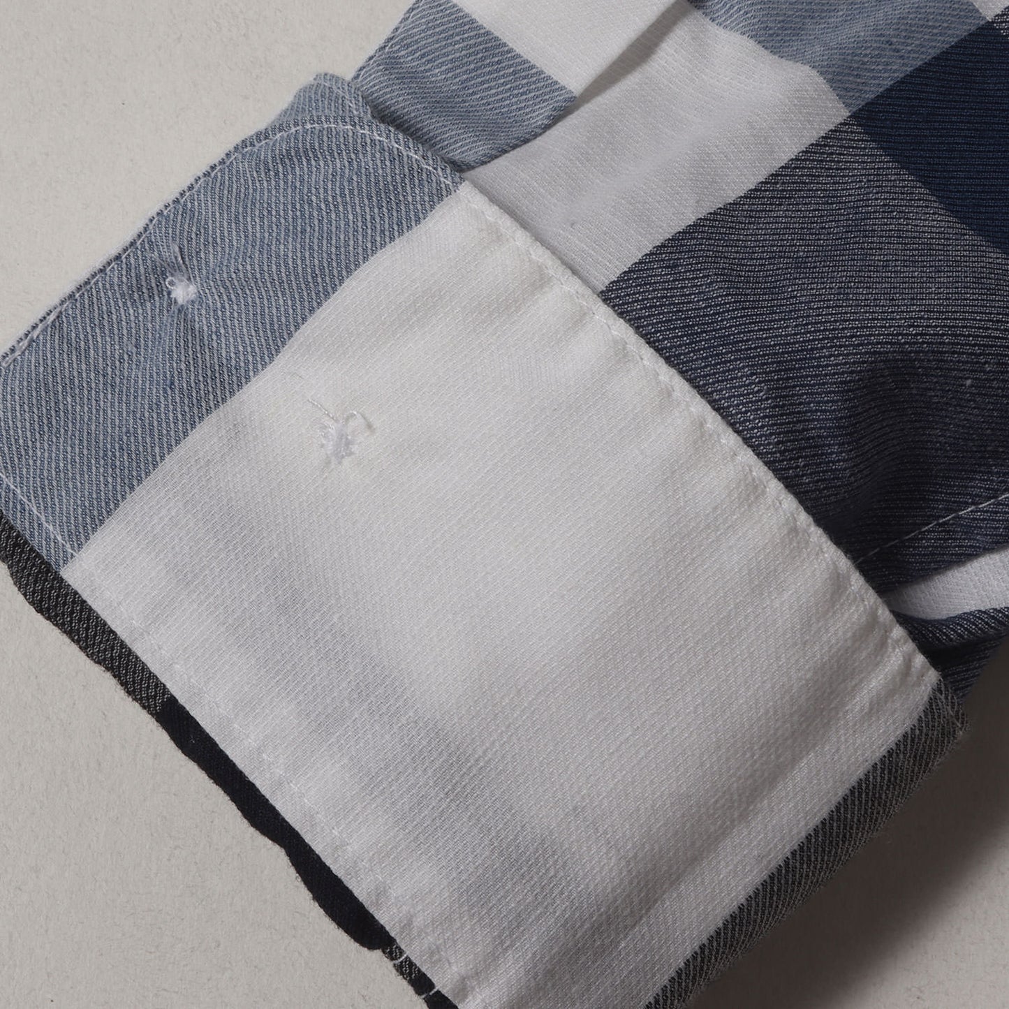 チェック リネン混 ソフトフランネル シャツ