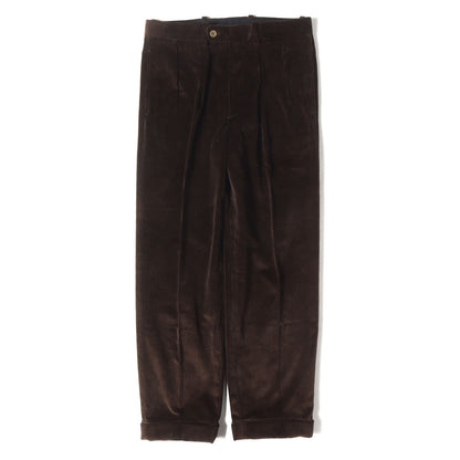 × BEAMS F ツータック コーデュロイ スラックス パンツ (BAC J 6BL 9024/039)