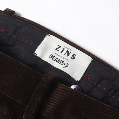 × BEAMS F ツータック コーデュロイ スラックス パンツ (BAC J 6BL 9024/039)