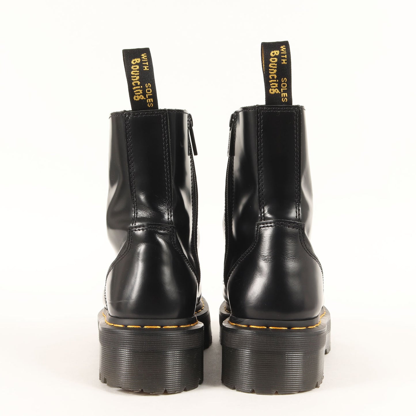 インサイドジップ スムースレザー 8ホール ブーツ (JADON 15265001)