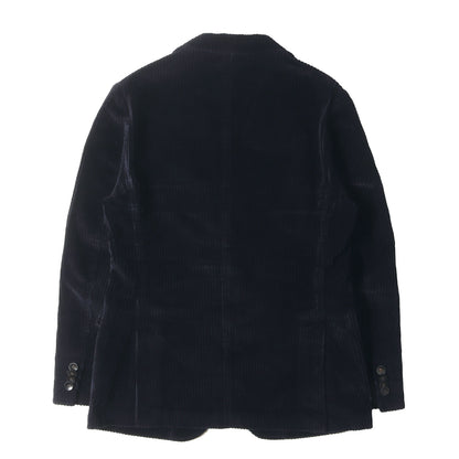 ピークドラペル ストレッチ コーデュロイ アンコン 2B テーラード ジャケット (VELVET/L J015 700) / 太畝