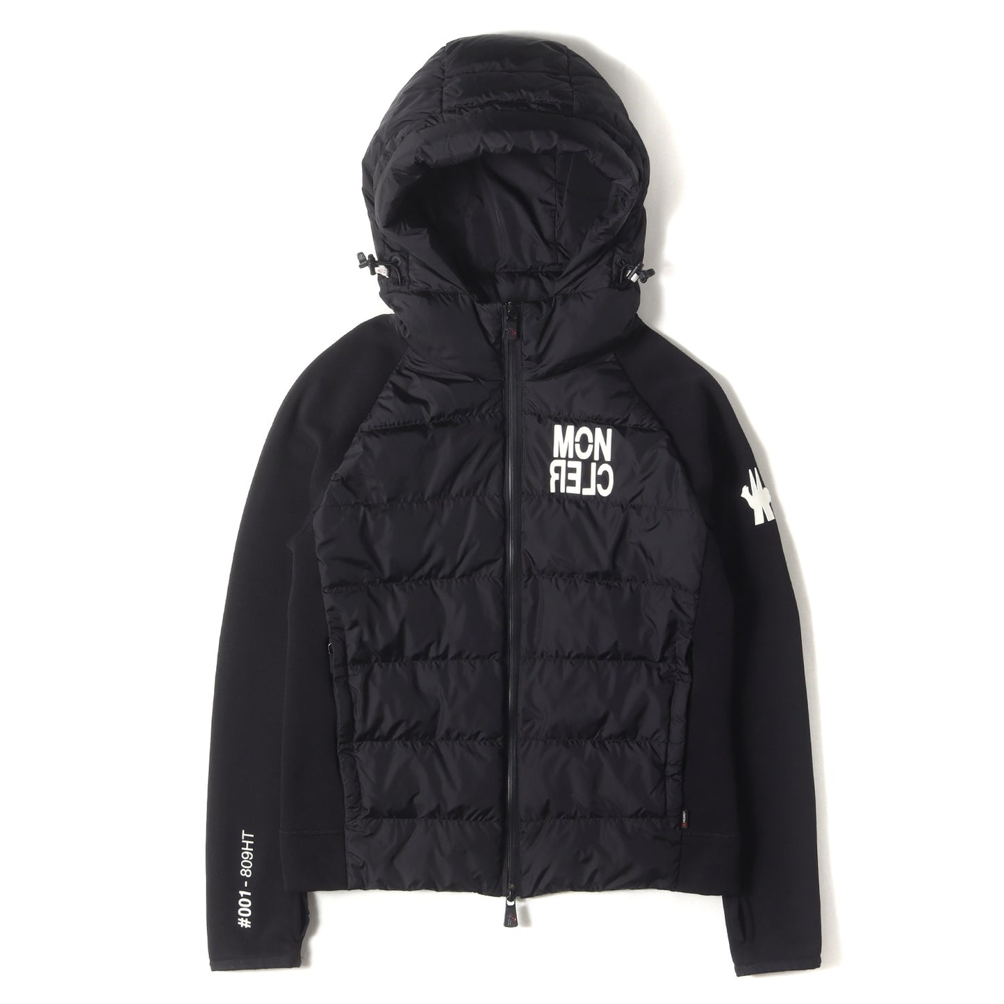 21AW ワンポイント ロゴ ジャージー コンビ フーディー ダウン ジャケット (ZIP UP CARDIGAN G20978G00007 809HT) / 裏フリース GRENOBLE