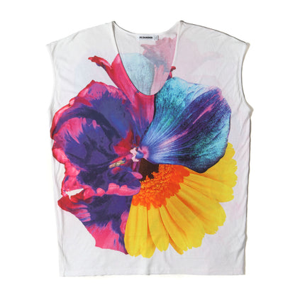 Raf Simons 期 フラワーコラージュ Uネック スリーブレス カットソー
