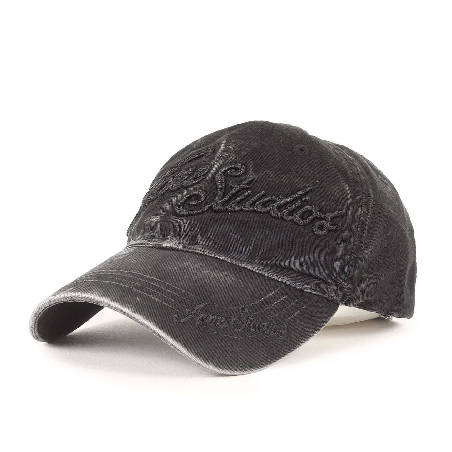 25SS フェード ダスト加工 デニム ロゴ キャップ ( FN-UX-HATS000339)