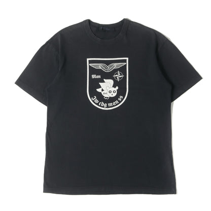 エンブレム ロゴ バインダーネック Tシャツ (WM-T026)