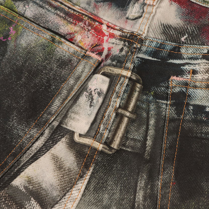 25AW 転写プリント ルーズフィット デニム パンツ (LOOSE FIT JEANS 1981 FN-UX-TROU000045)