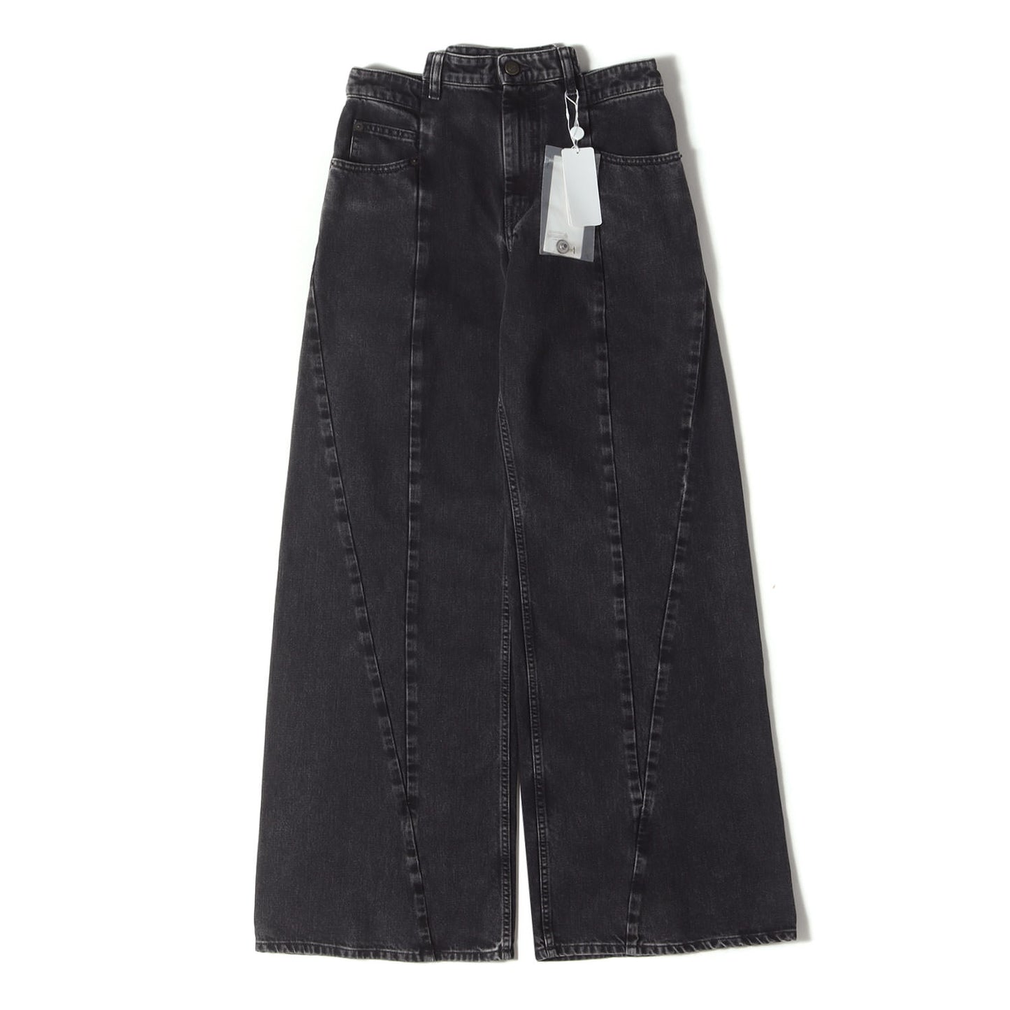 25SS 解体再構築 ワイド フレア デニム パンツ (BIAS CUT WIDE FLARE DENIM PANTS S51LA0133 S30496) / MARGIELA1 MARGIELA10