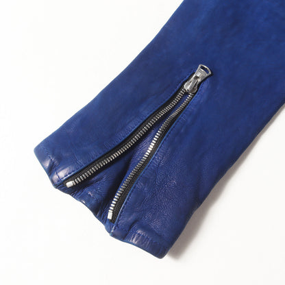 23SS 先染め製品洗い ジャパンカーフ レザー フーディー ライダース (Japan Calf Garment Wash Hoodie Riders 1927-04)