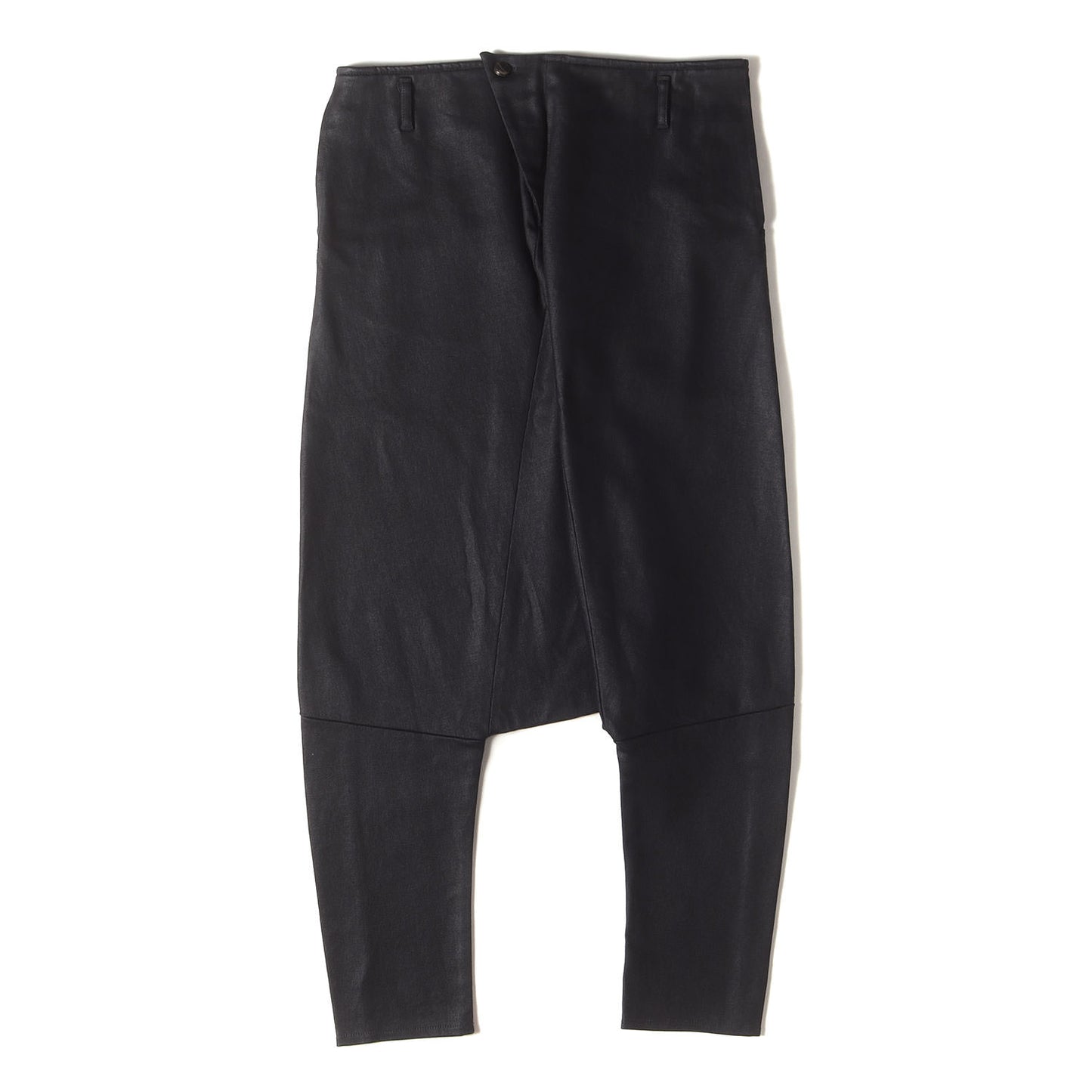 コーティング ストレッチ デニム サルエル パンツ / MADE IN ITALY
