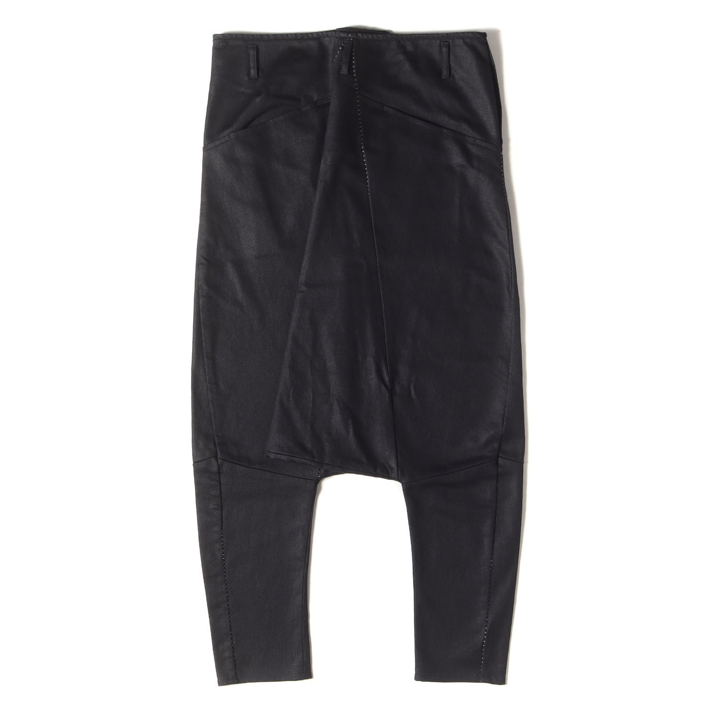 コーティング ストレッチ デニム サルエル パンツ / MADE IN ITALY