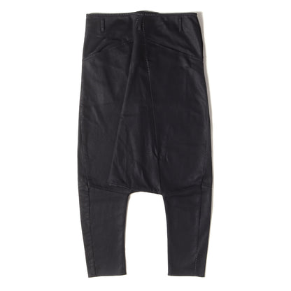 コーティング ストレッチ デニム サルエル パンツ / MADE IN ITALY