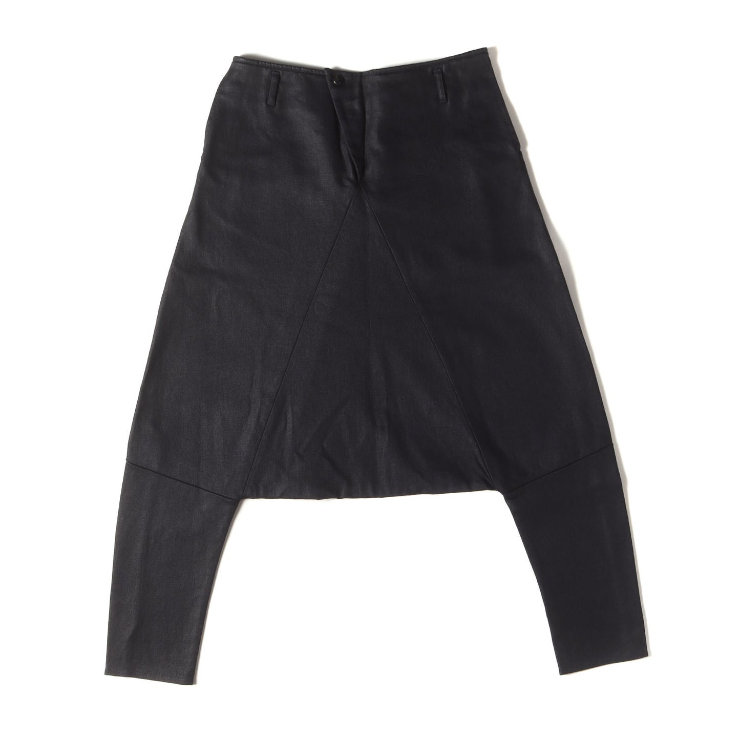 コーティング ストレッチ デニム サルエル パンツ / MADE IN ITALY