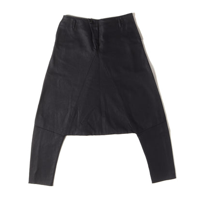コーティング ストレッチ デニム サルエル パンツ / MADE IN ITALY