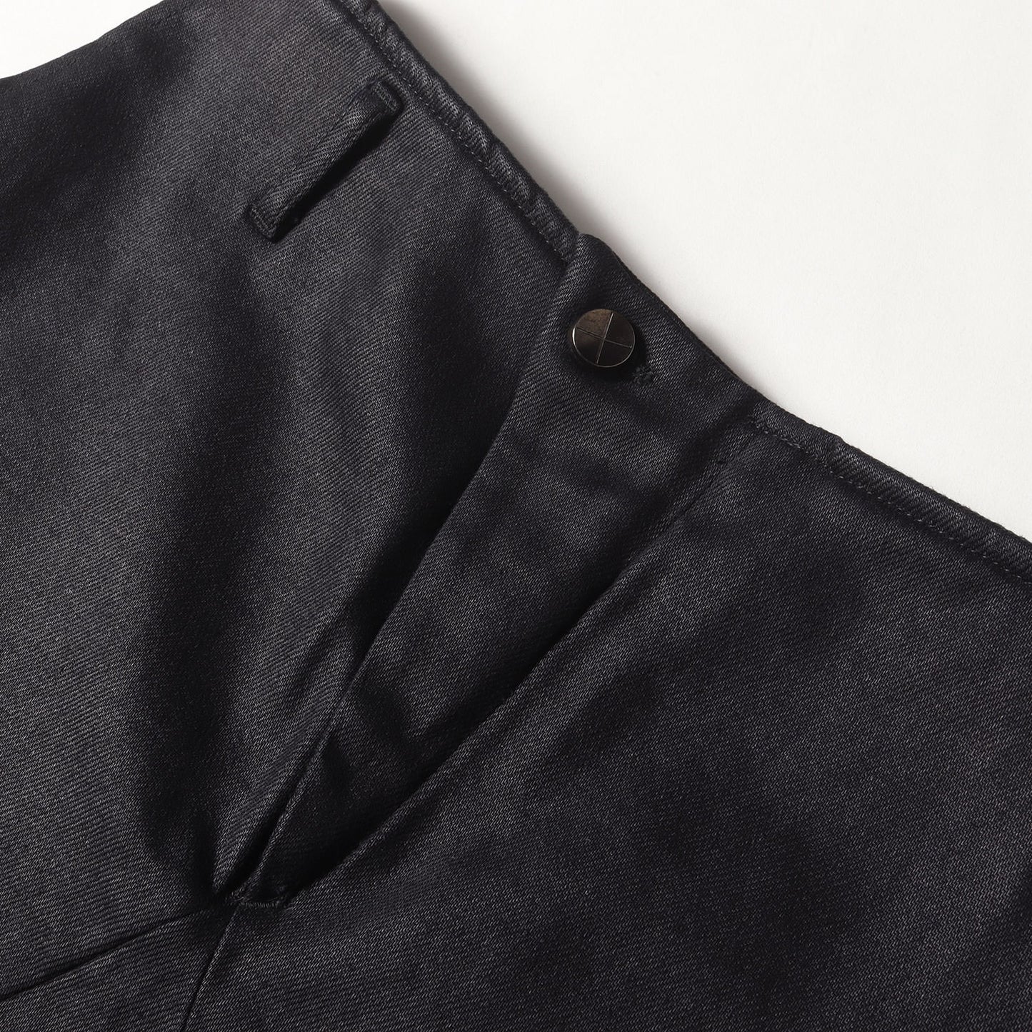 コーティング ストレッチ デニム サルエル パンツ / MADE IN ITALY