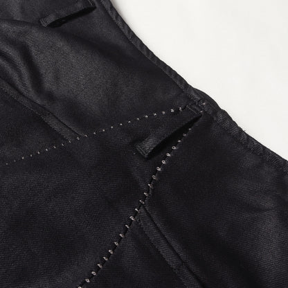 コーティング ストレッチ デニム サルエル パンツ / MADE IN ITALY