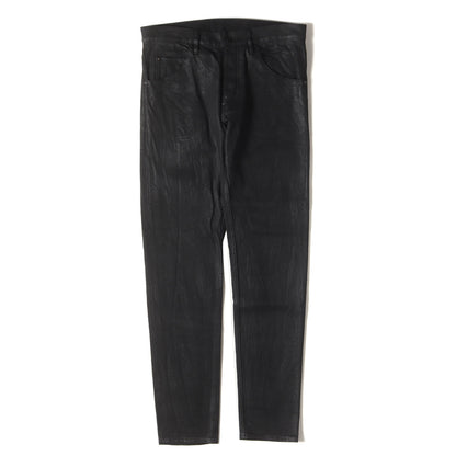 24AW コーティング加工 タイトストレート ストレッチ デニム パンツ (tight straight selvedge denim 5182 dn89e)