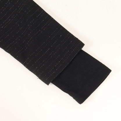 ピンボーダー レイヤード オーバーサイズ カットソー (Layered Over Sized Long Sleeve Tee NU-1659)