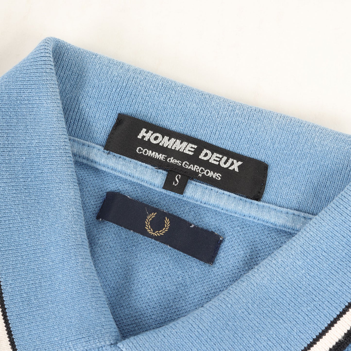 × FRED PERRY ローレル 刺繍 鹿の子 ポロシャツ (DS-T102)