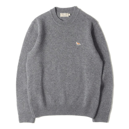 ワンポイント 刺繍 ウール ニット (DM00515KT1014)