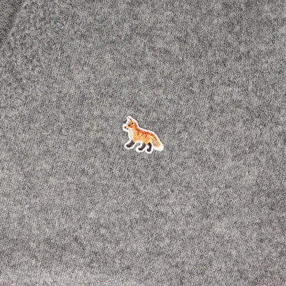 ワンポイント 刺繍 ウール ニット Vネック カーディガン (DM00514KT1014)