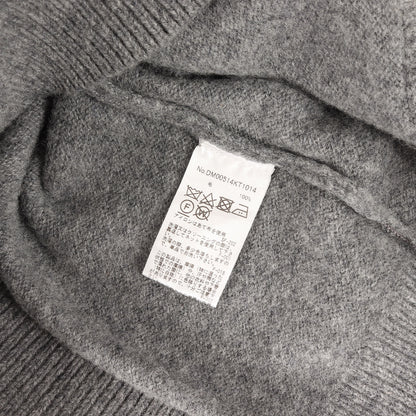 ワンポイント 刺繍 ウール ニット Vネック カーディガン (DM00514KT1014)