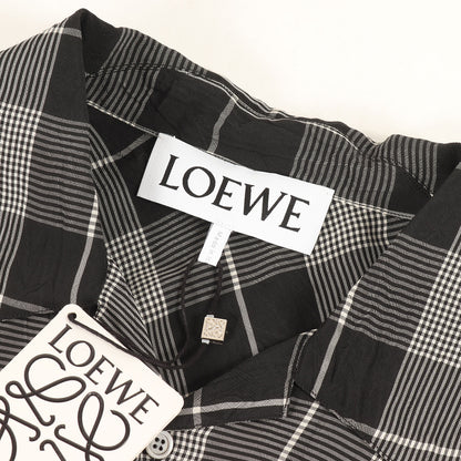 25SS チェック レーヨン オープンカラー ショートスリーブ シャツ (H526Y1AW21)