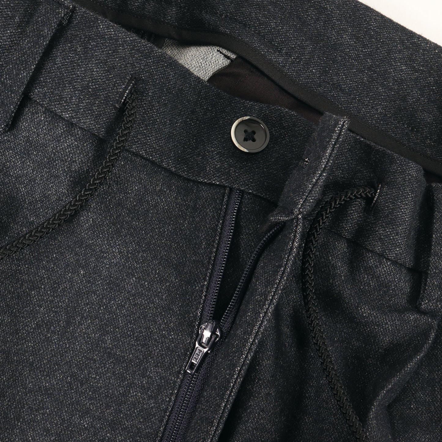 24AW 1プリーツ コットンポリ モールスキン イージー スラックス パンツ (61-04-45-04704) / MADE IN JAPAN