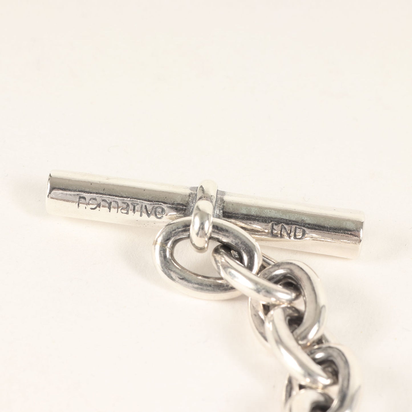 24AW × END Tバー チェーン ブレスレット (DWELLER CHAIN BRACELET 925 SILVER by END NN-A4508) / Ag925
