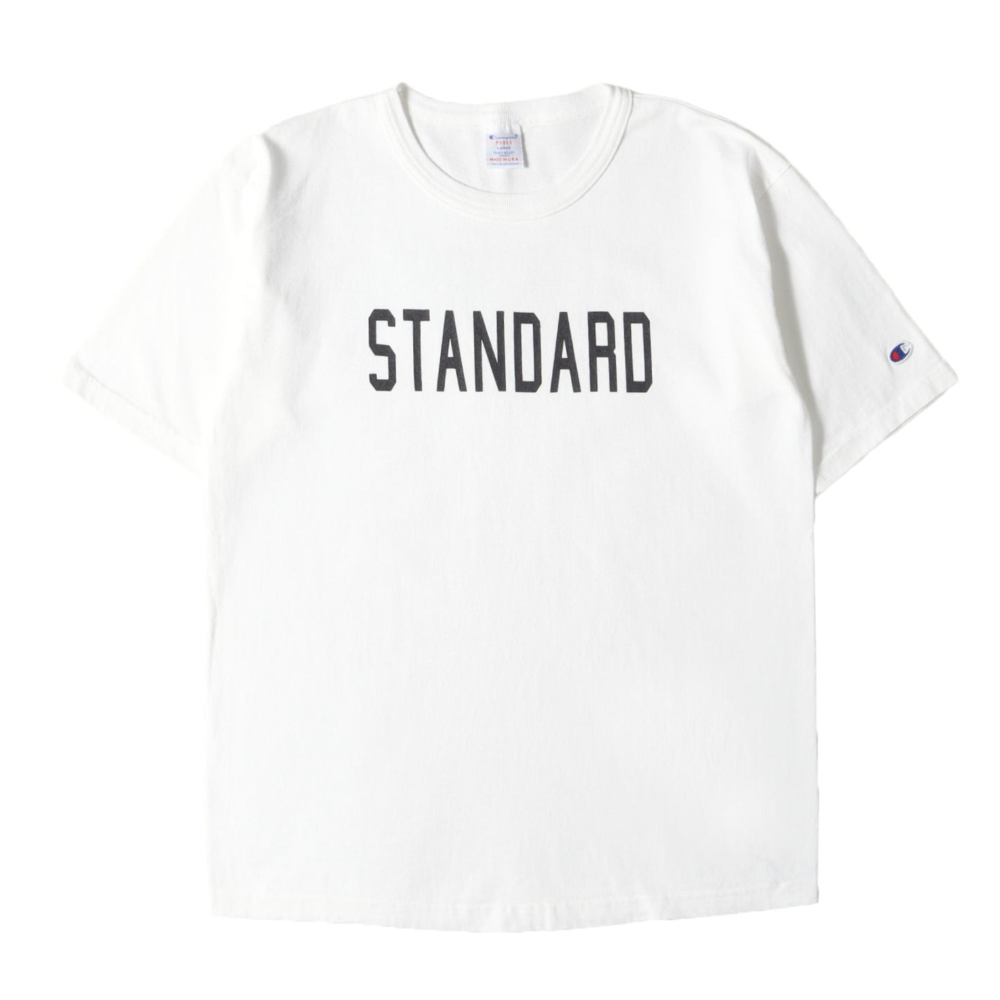 × Champion グラフィック ロゴ バインダーネック Tシャツ (Champion × SD T1011 T-SHIRT) / MADE IN USA