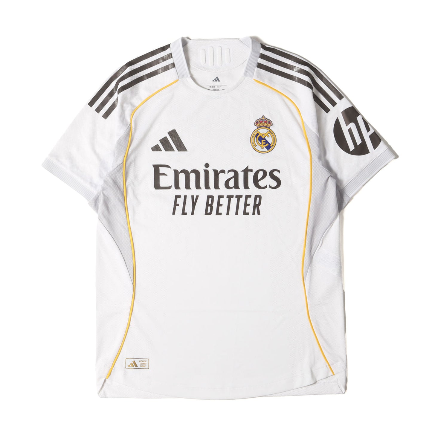 25AW 現行モデル レアル・マドリード 25/26 ホーム オーセンティック ユニフォーム (JV5918) / SLIM FIT