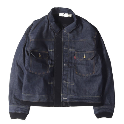 25SS × Levis リバーシブル ナイロン デニム トラッカー ジャケット (Levi's DenimxNylon Twill Reversible 25-03707M)