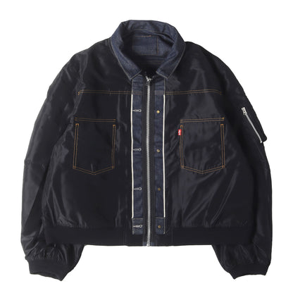 25SS × Levis リバーシブル ナイロン デニム トラッカー ジャケット (Levi's DenimxNylon Twill Reversible 25-03707M)