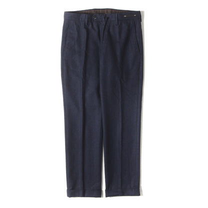 シャドーチェック スーパー110s ウール トラウザー スラックス パンツ (62-04-25-04006) / SLIM FIT