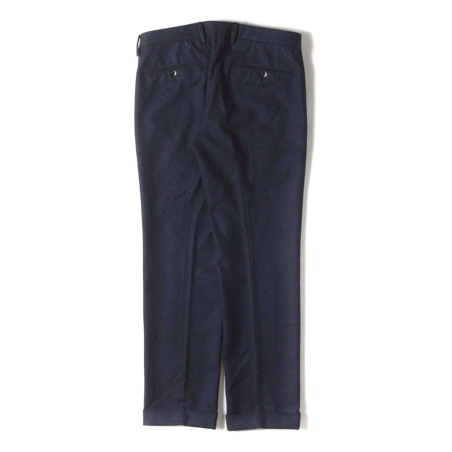 シャドーチェック スーパー110s ウール トラウザー スラックス パンツ (62-04-25-04006) / SLIM FIT