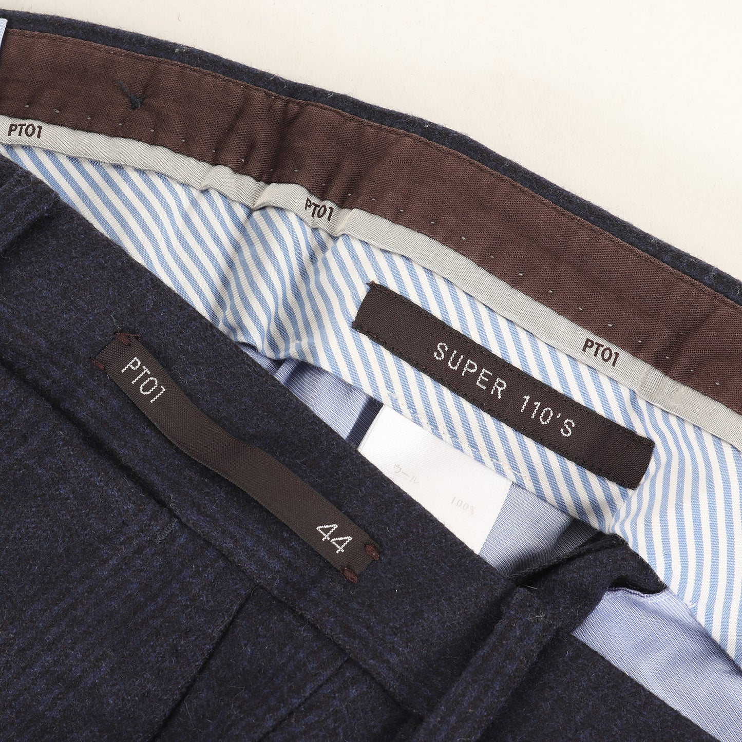 シャドーチェック スーパー110s ウール トラウザー スラックス パンツ (62-04-25-04006) / SLIM FIT