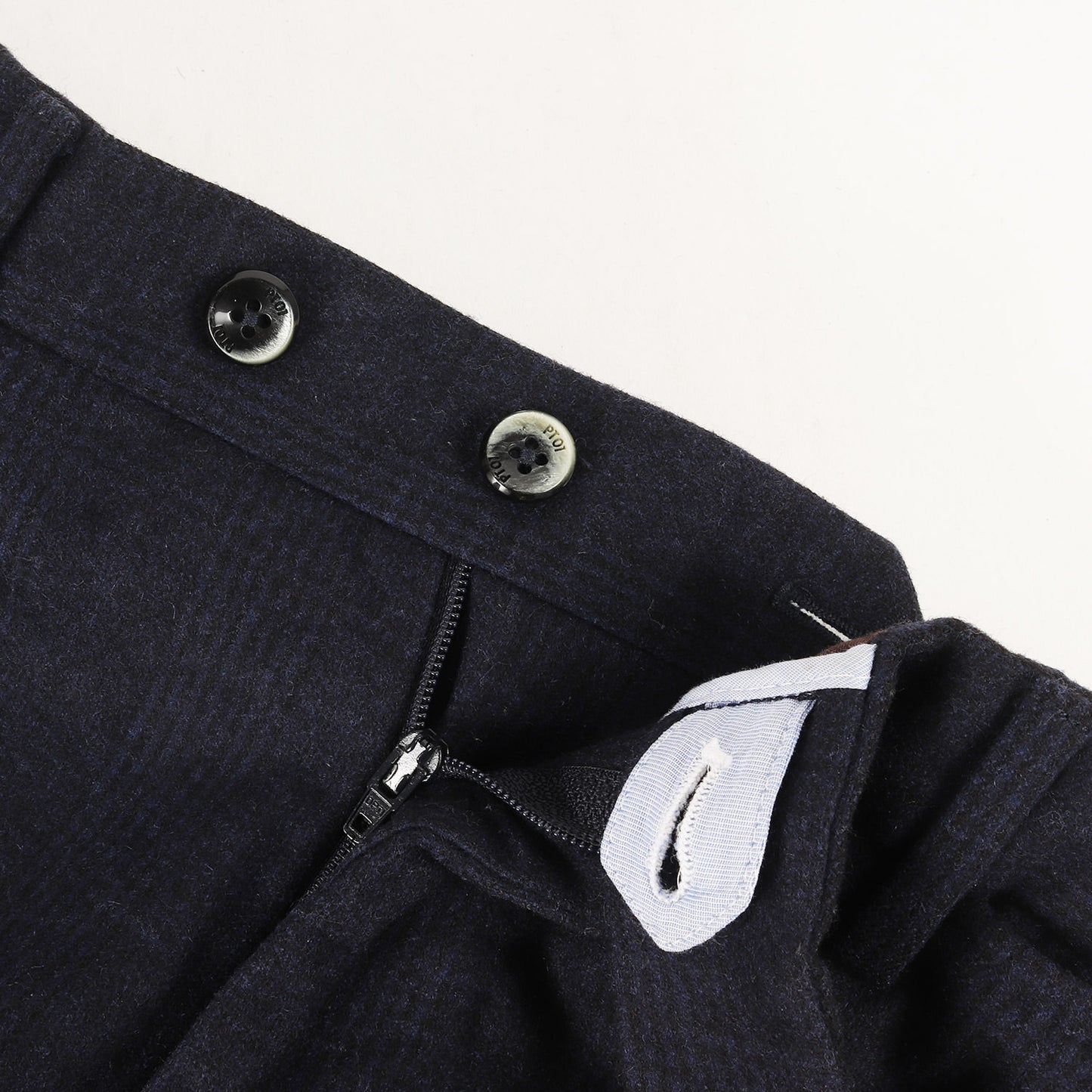 シャドーチェック スーパー110s ウール トラウザー スラックス パンツ (62-04-25-04006) / SLIM FIT