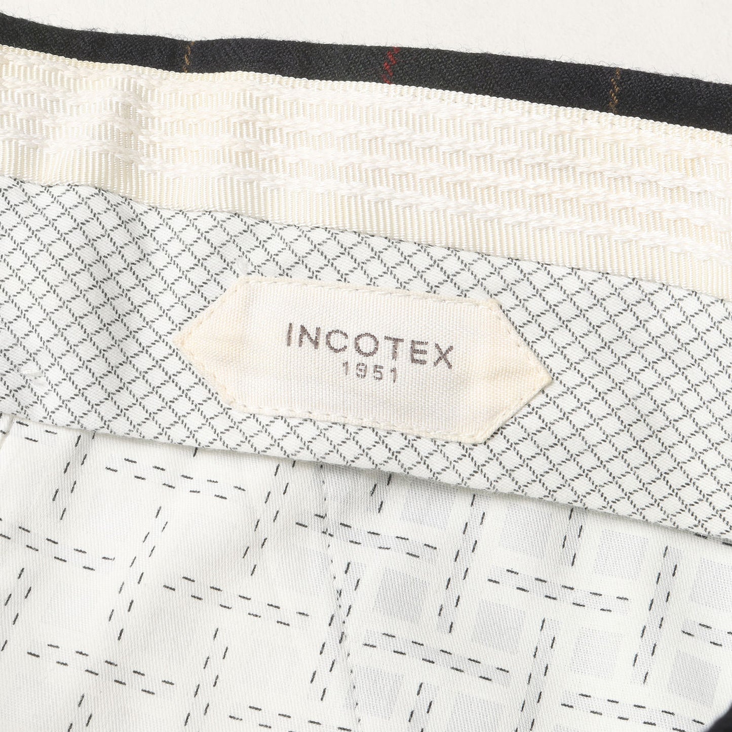 タータンチェック ウール フランネル トラウザー スラックス (1AT030 002X1)