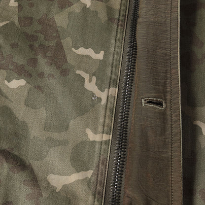 90s - 00s カモ フーディー ミリタリー コート