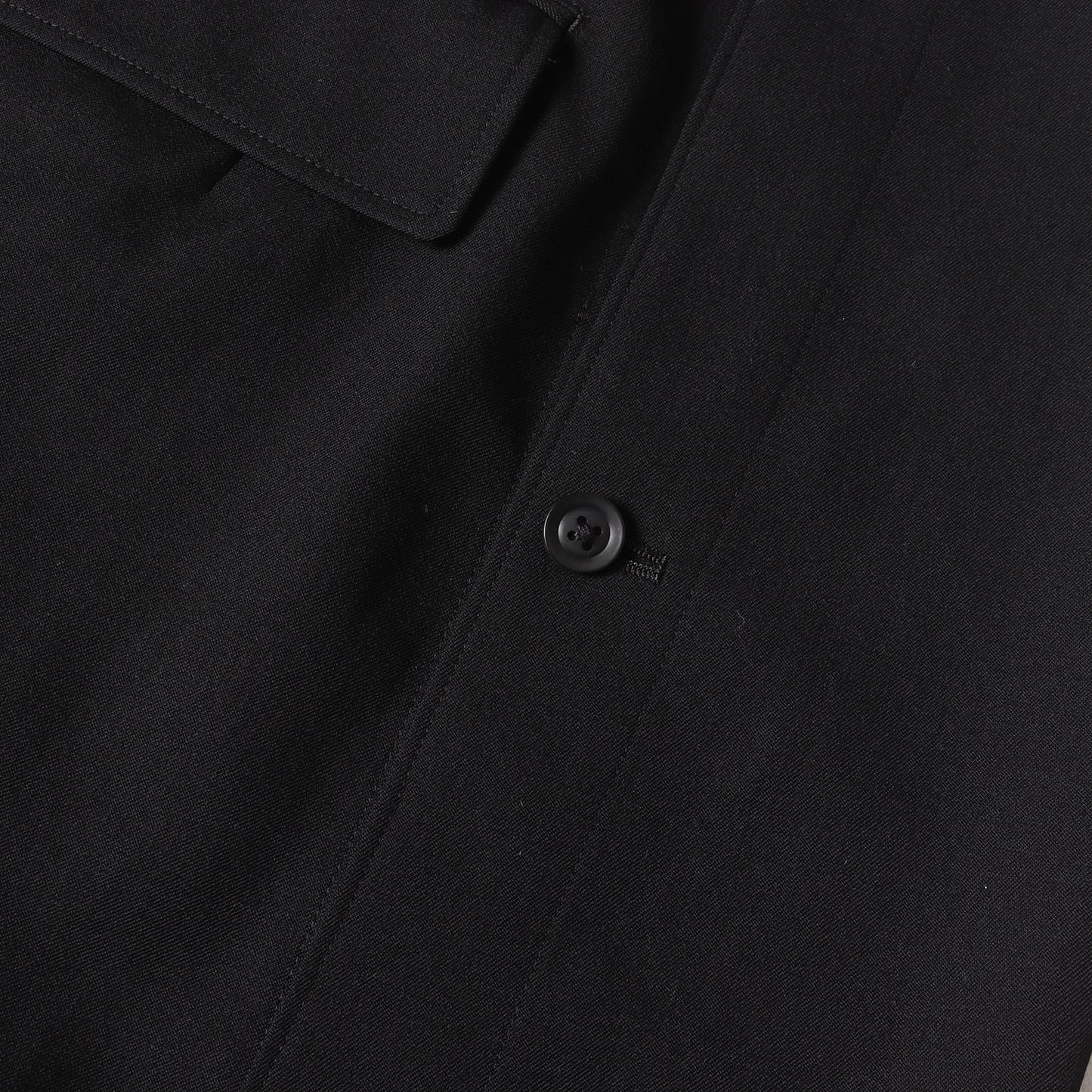 眼釦付 パーツ釦留め ウールギャバ 3B テーラード ジャケット (HD-J36-100) / POUR HOMME